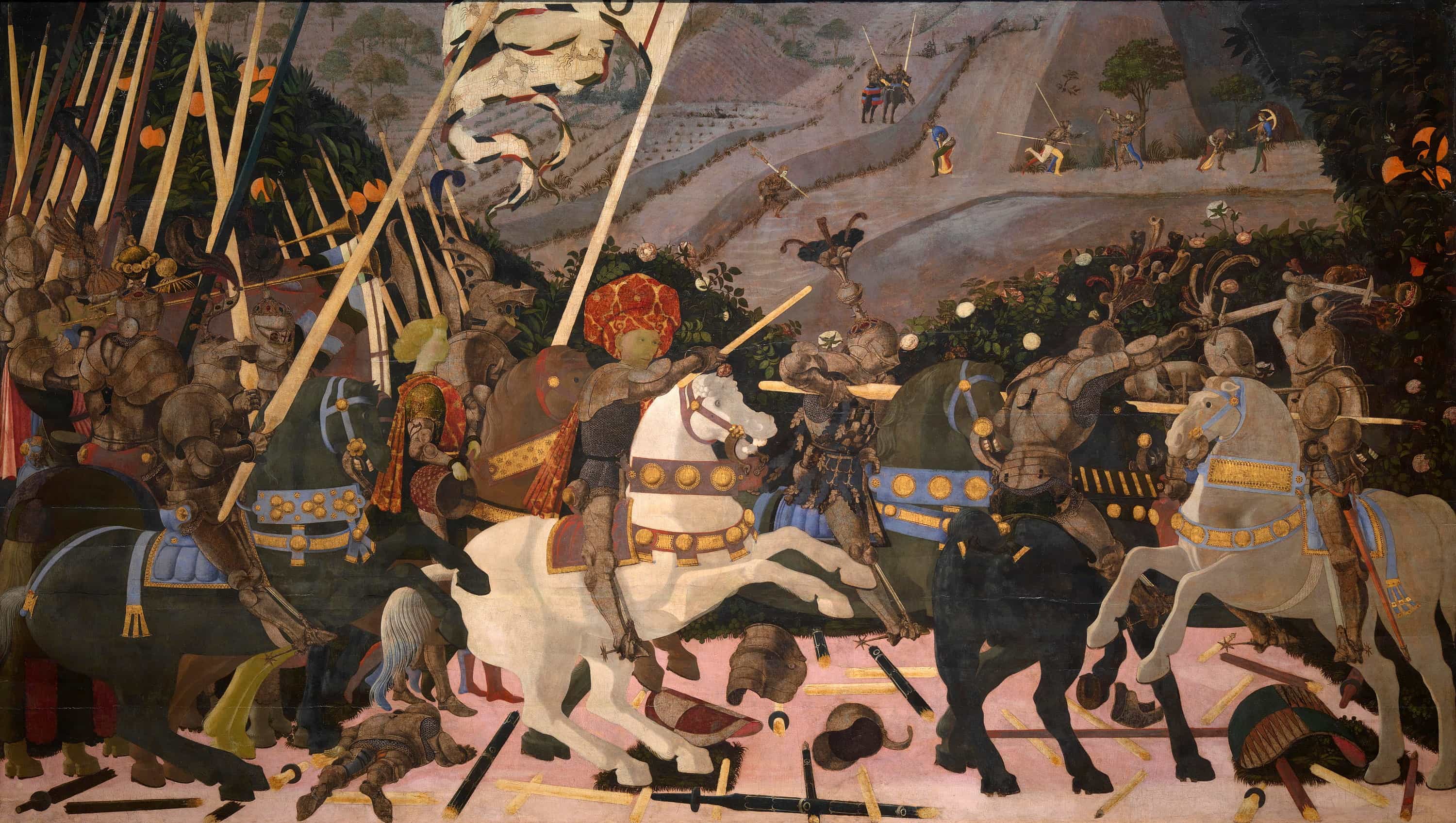 《サン・ロマーノの戦い》 パオロ・ウッチェロ  【1438-40年頃】